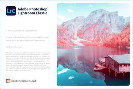 Lightroom Classic Splash Screen. © 2017 Paolo Pettigiani. All Rights Reserved, and used by written permission from the photographer. No third-party use permitted.